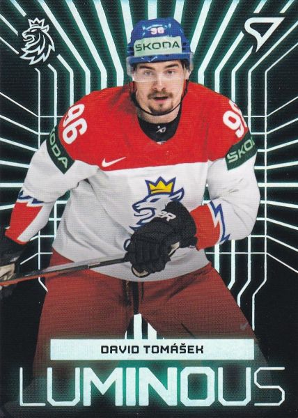 insert karta DAVID TOMÁŠEK 23-24 SZ Hokejové Česko Luminous číslo LS-26